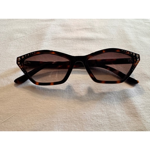 Marciano by Guess Tortoise‎ Cat Eye Rhinestone Sunglasses GM00002 52F 56mm New main image 5